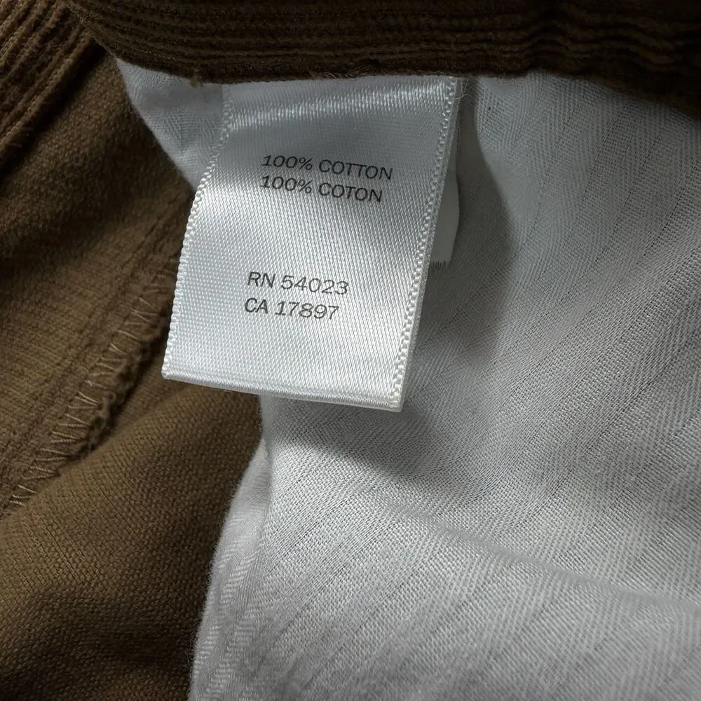 Banana Republic Straight Leg Corduroy Pants Men 32x34 (31x33 Actual) Light Brown